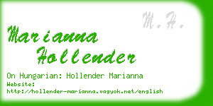 marianna hollender business card